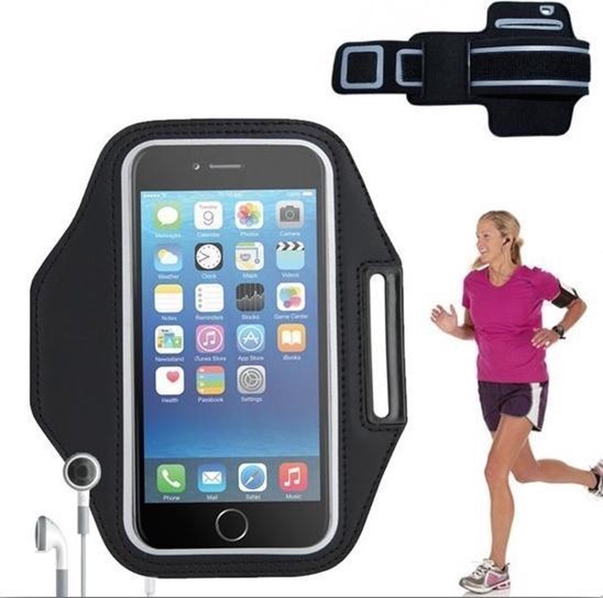 Sportarmband iPhone 6S+ (6 plus) Hardloop armband