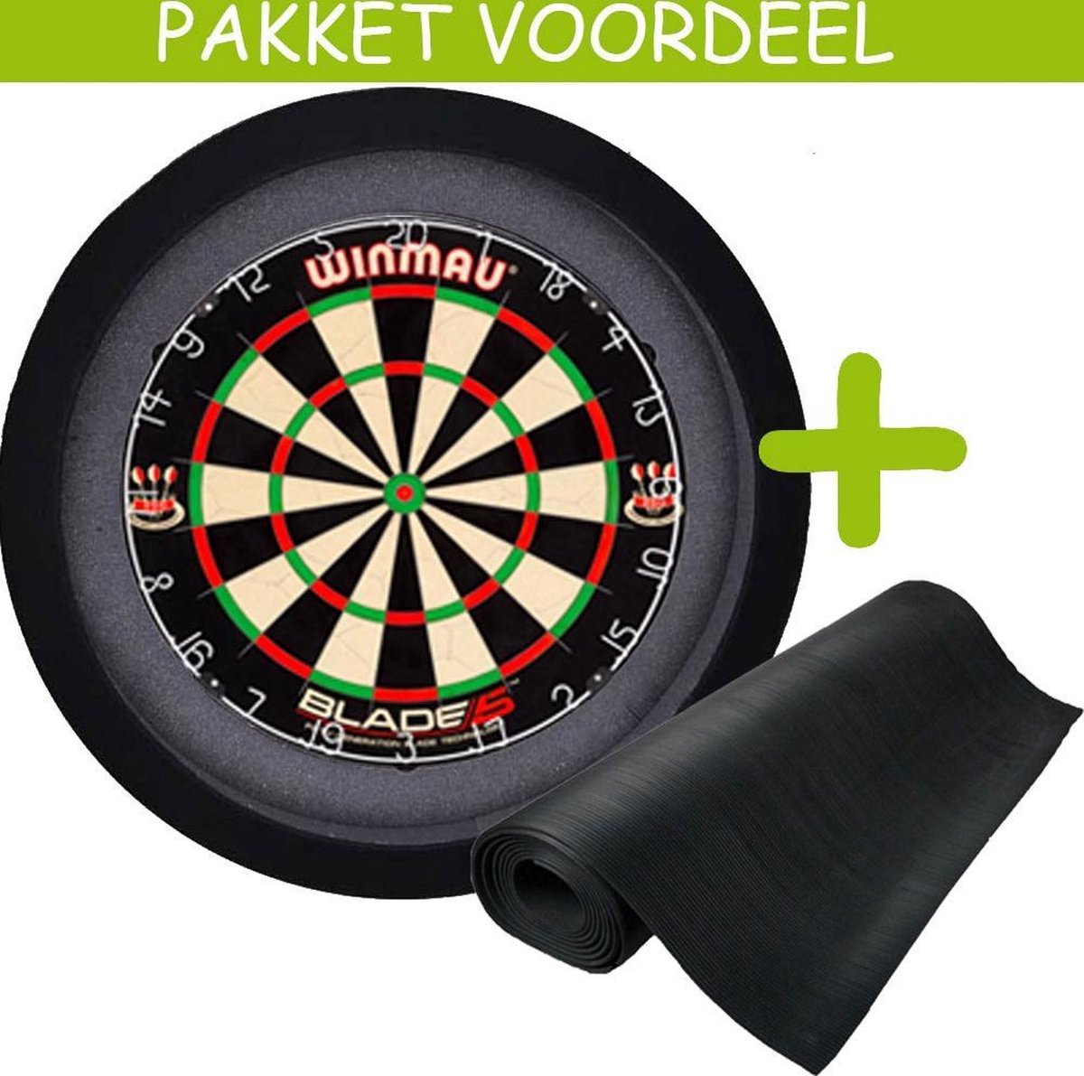 Dartbaan Basic - Blade 5-90 x 300 -Dartbordverlichting Basic - (Zwart)