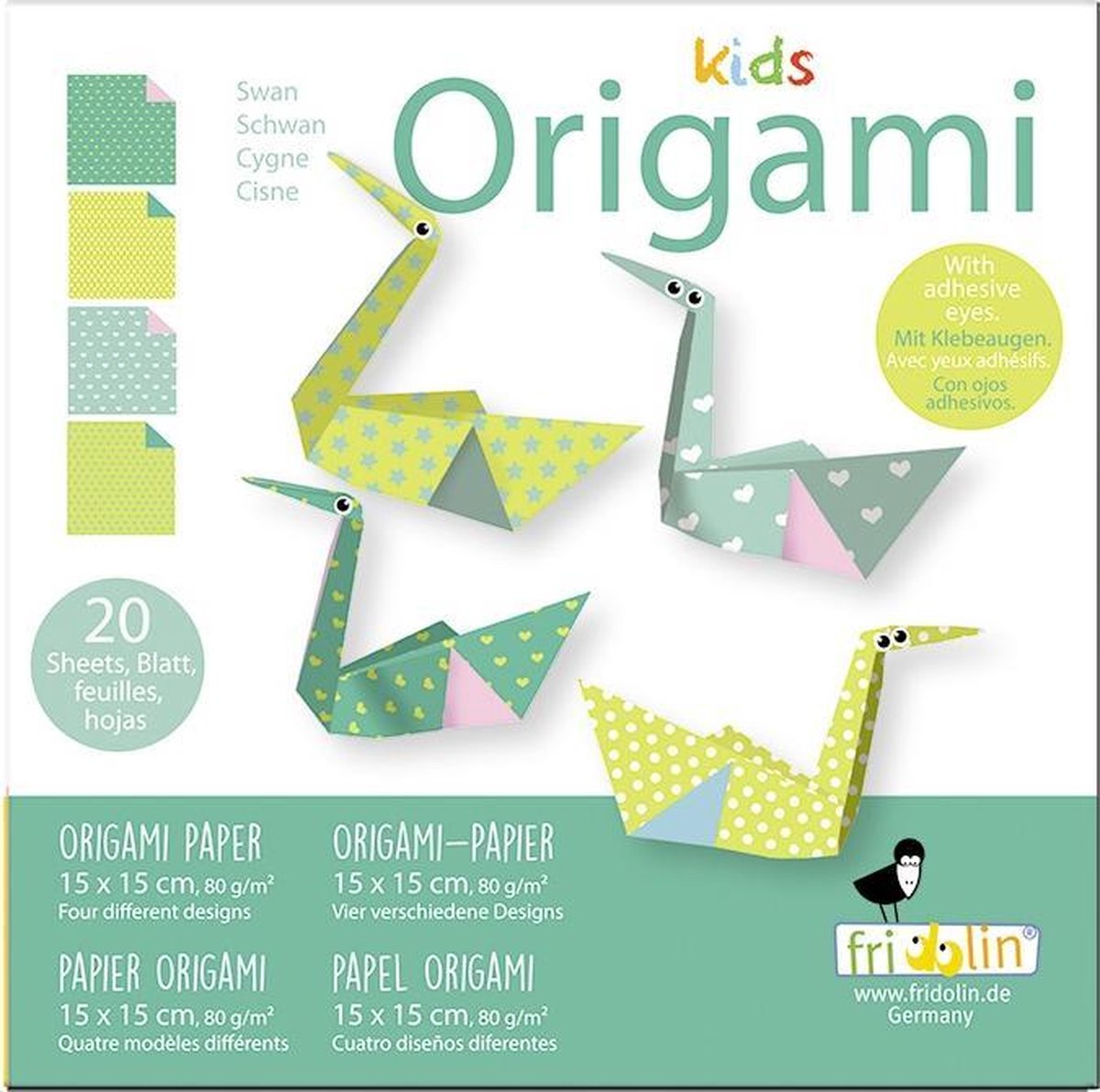 Kids Origami: ZWAAN 15x15cm