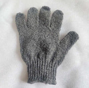 1 Stuk - Scrubhandschoen - Washandje - Scrub handschoen - Grijs - Handschoen om mee te scrubben - Huidverzorging - Scrubhandschoen voor onder de douche - Douchehandschoen - Washandje met scrub -