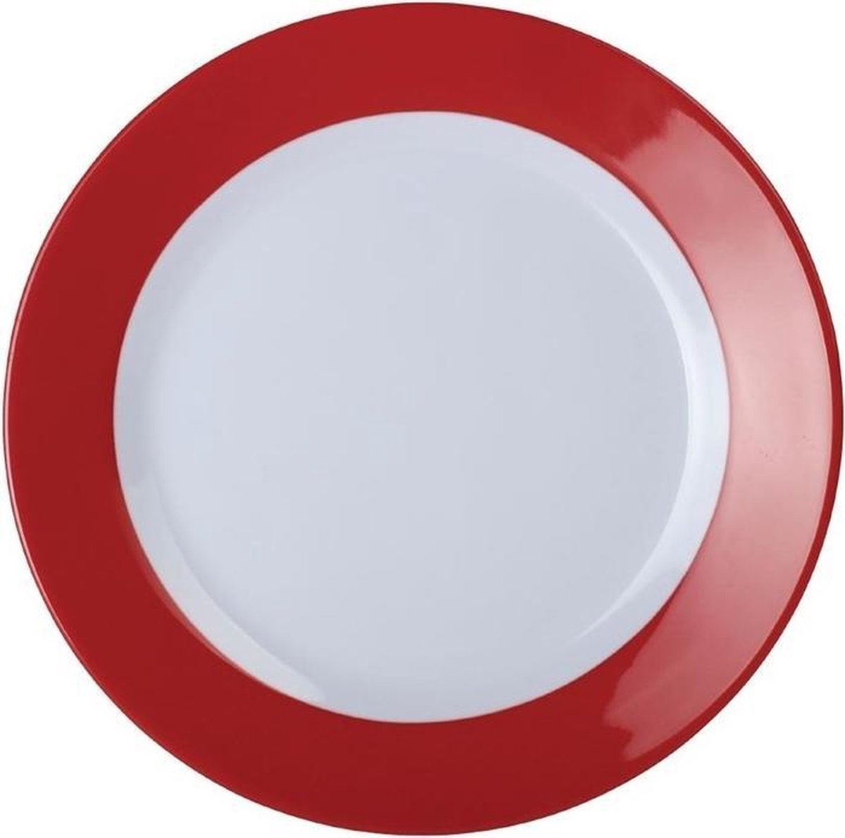 Kristallon Gala melamine bord | rode rand | 19