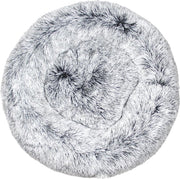 BEESSIES® donut hondenmand/hondenkussen 80 cm - grijs wit - huisdierbed  hondenbed - hond kussen mand