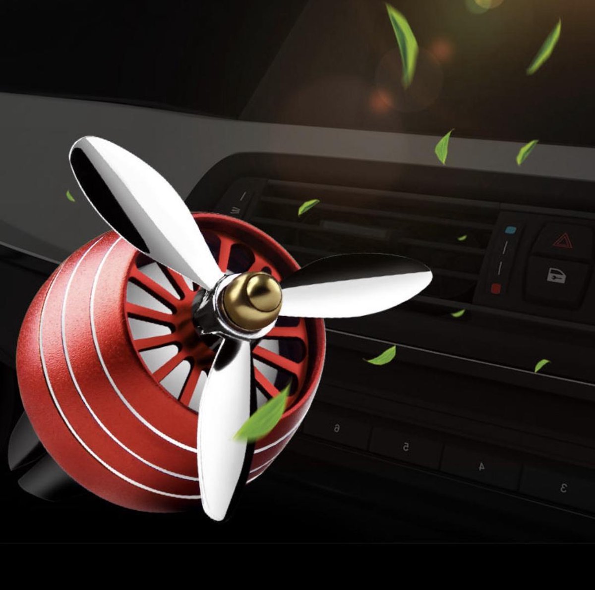 Luchtverfrisser Air ventilator Clip Led verlichting Plus Parfum