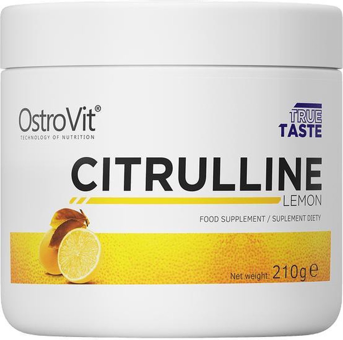 Aminozuren - Citrulline Malate 210g Ostrovit - Sinaasappel + GRATIS Bulk Shaker 700ml