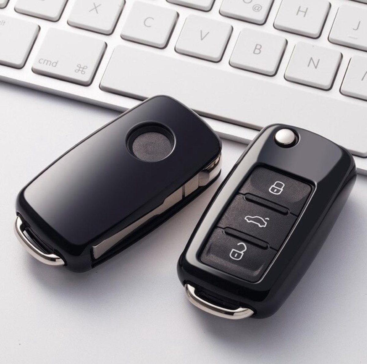 WiseGoods - Autosleutel Case - Auto Sleutel Hoesje - Key Case Voor Volkswagen