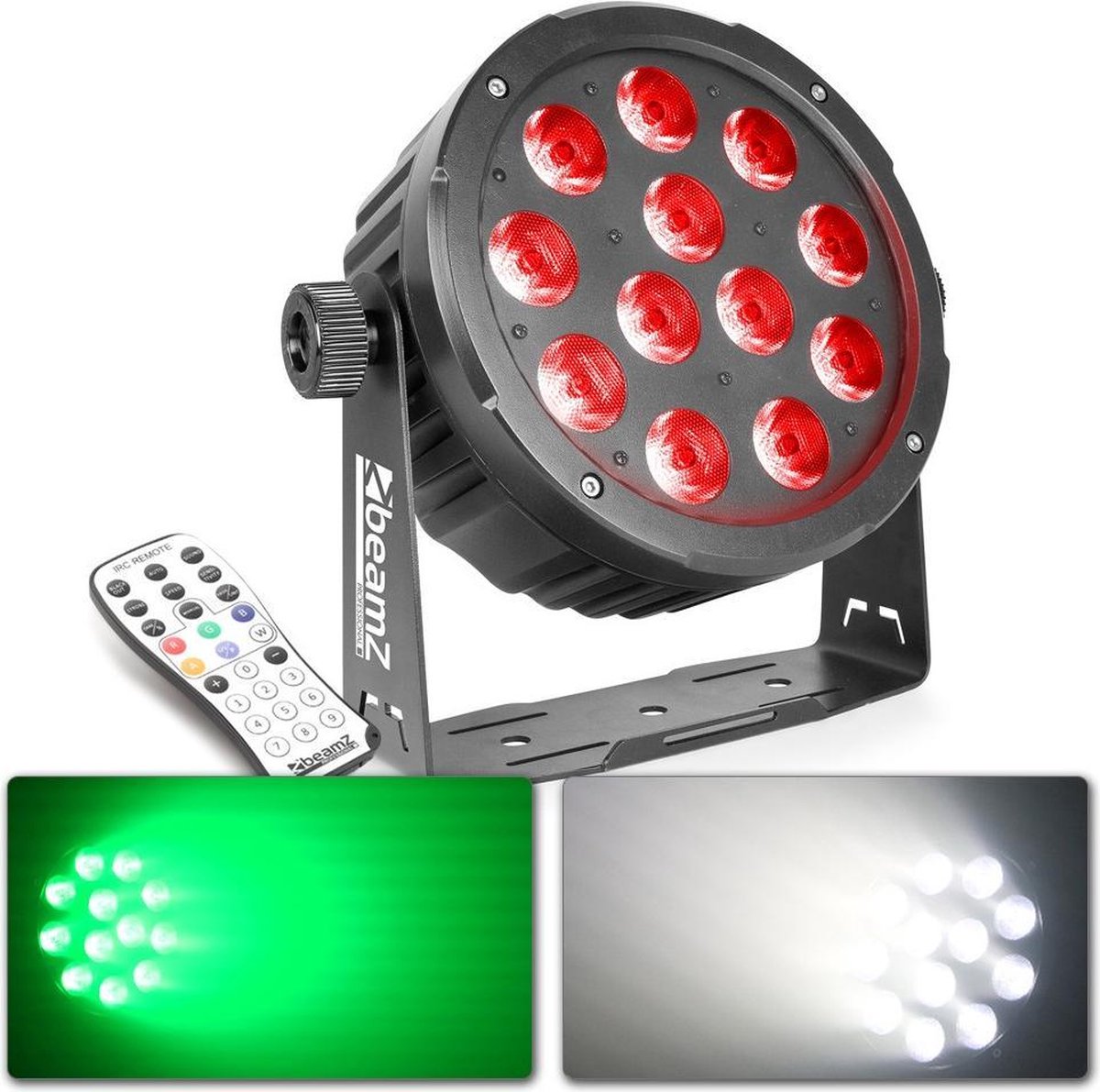BeamZ BAC504 Aluminium LED PAR 12x 12W incl afstandsbediening