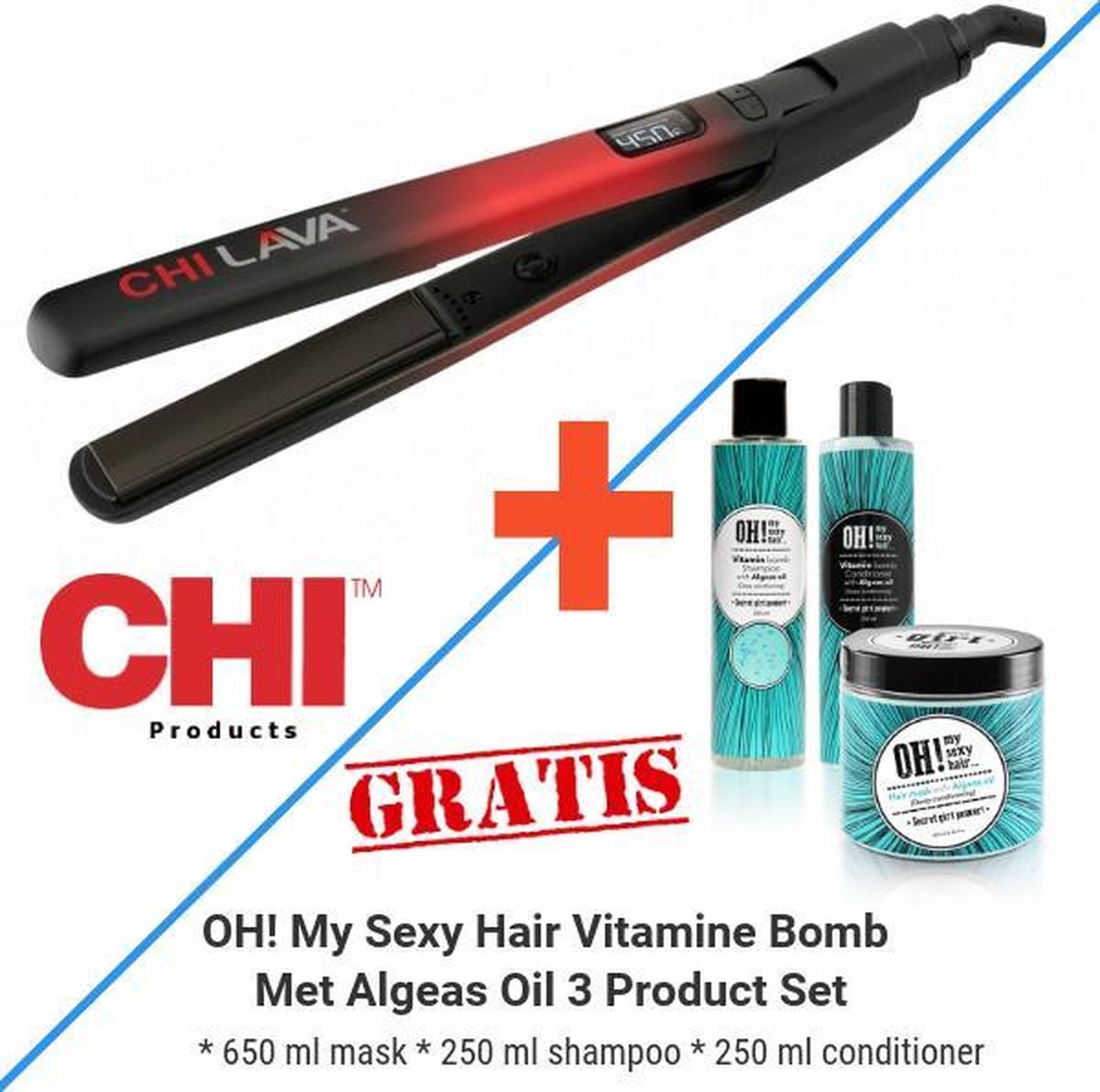CHI CHI LAVA + OH! My Sexy Hair 3 Product Set Gratis