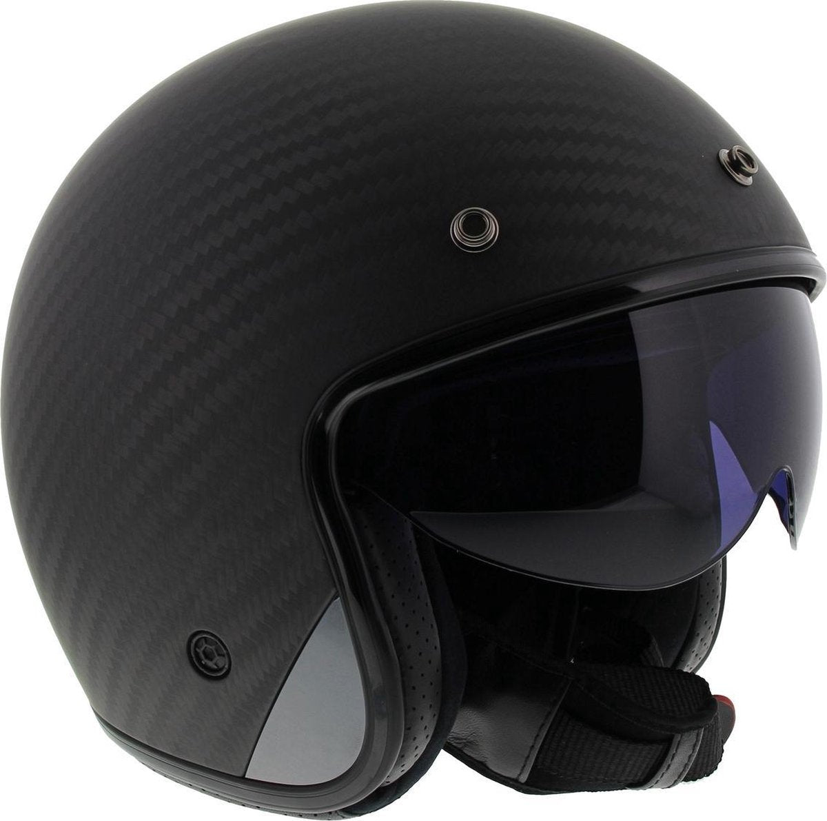 LS2 OF601 Bob jet motorhelm mat carbon