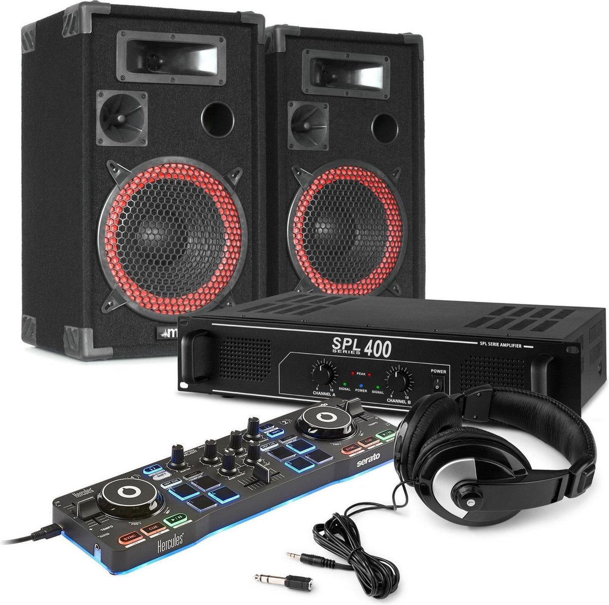 DJ set - Complete DJ set voor de beginnende DJ - Hercules DJControl Starlight controller met Serato DJ Lite software