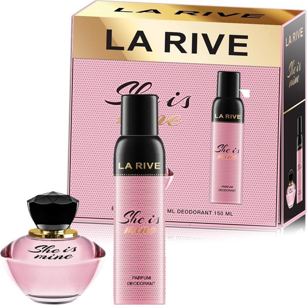 La Rive - Set She is mine - Eau de parfum 90 ml + Deodorant 150 ml