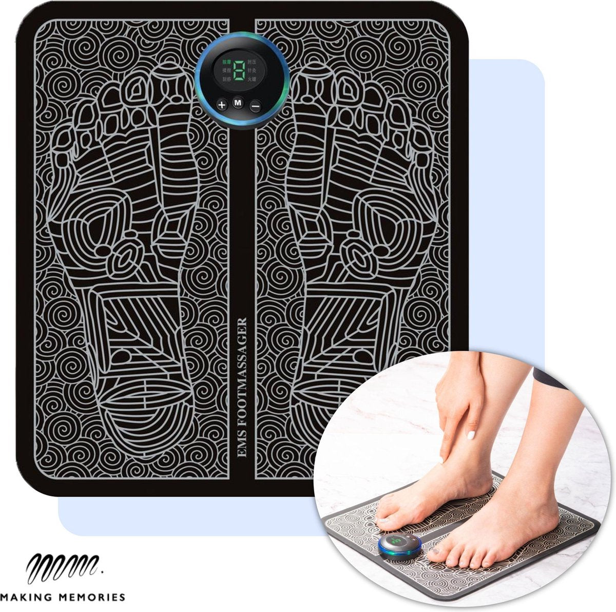 Voetmassage Apparaat - Acupressuur mat - EMS trainer - Bloedsomloop stimulerend