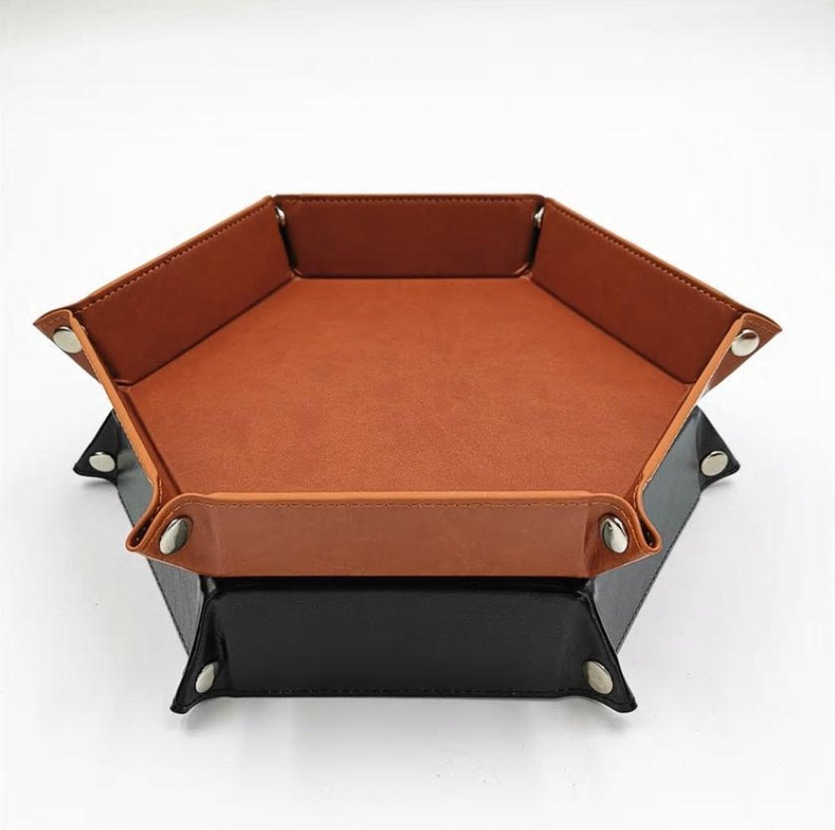Bakje voor dobbelstenen Koffie zeshoek - Dice Tray Big Coffee voor o.a. Dungeons & Dragons