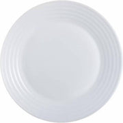 Arcoroc Stairo Servies - Bord - Diner - 23.5cm - Wit - Glas - (set van 6) En Yourkitchen E-kookboek - Heerlijke Smulrecepten