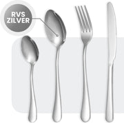 Hescom 24-delige Bestekset van Roestvrij Staal - 6 personen - Bestek set met Vorken
