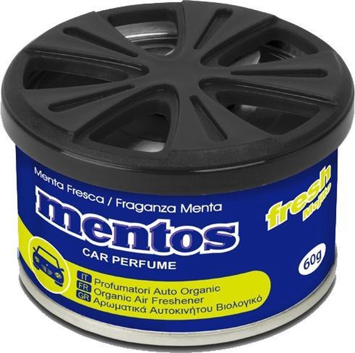 Mentos Luchtverfrisser Blikje Mojito Blauw