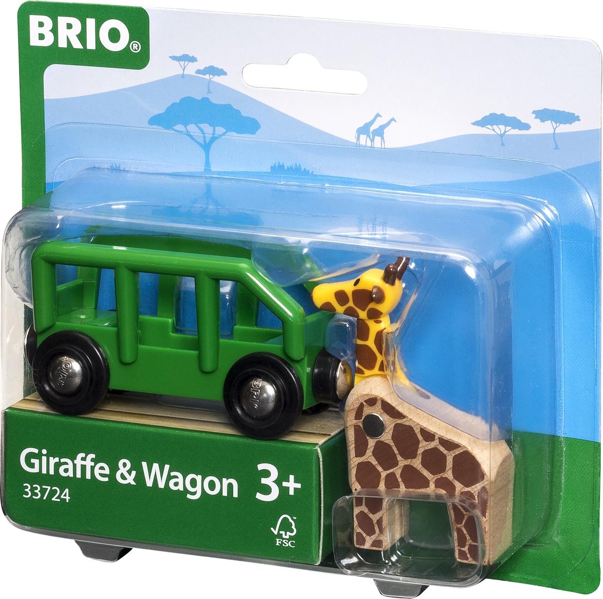BRIO Wagon met giraffe - 33724