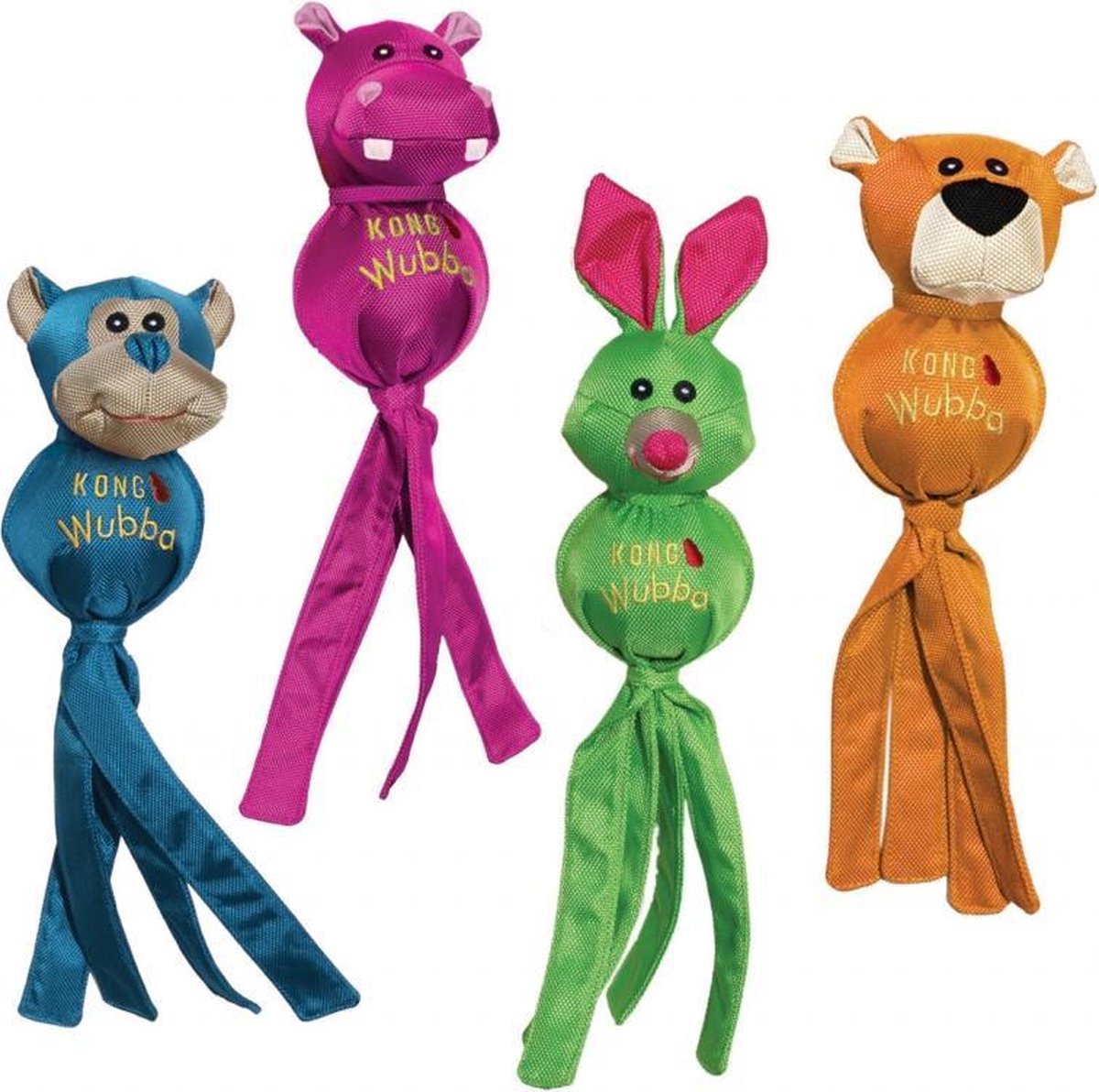 Kong Wubba Ballistic Friend - Piepend speelgoed - 43.2cm x 10.2cm x 13.5cm - Multi
