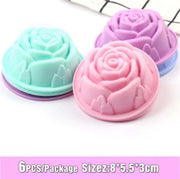 6 stuks Siliconen Cupcake Vormen