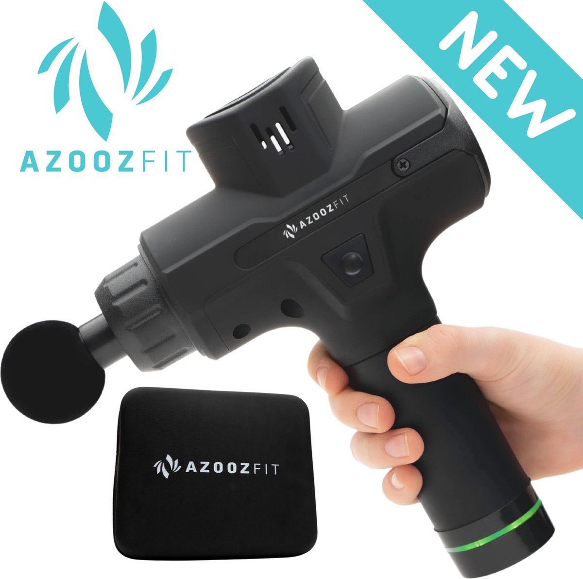 Massage Gun AZOOZ FIT® HOME+ Apparaat voor Sport - Massage Pistool tegen Spierpijn - Muscle Gun - Inclusief opbergkoffer