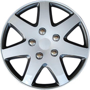 AutoStyle Wieldoppen 14 inch Michigan wit/grijs