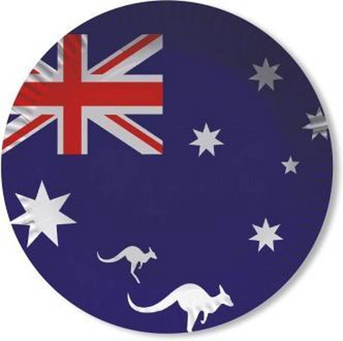Australie vlag thema wegwerp bordjes 24x stuks - Feestartikelen en landen versiering