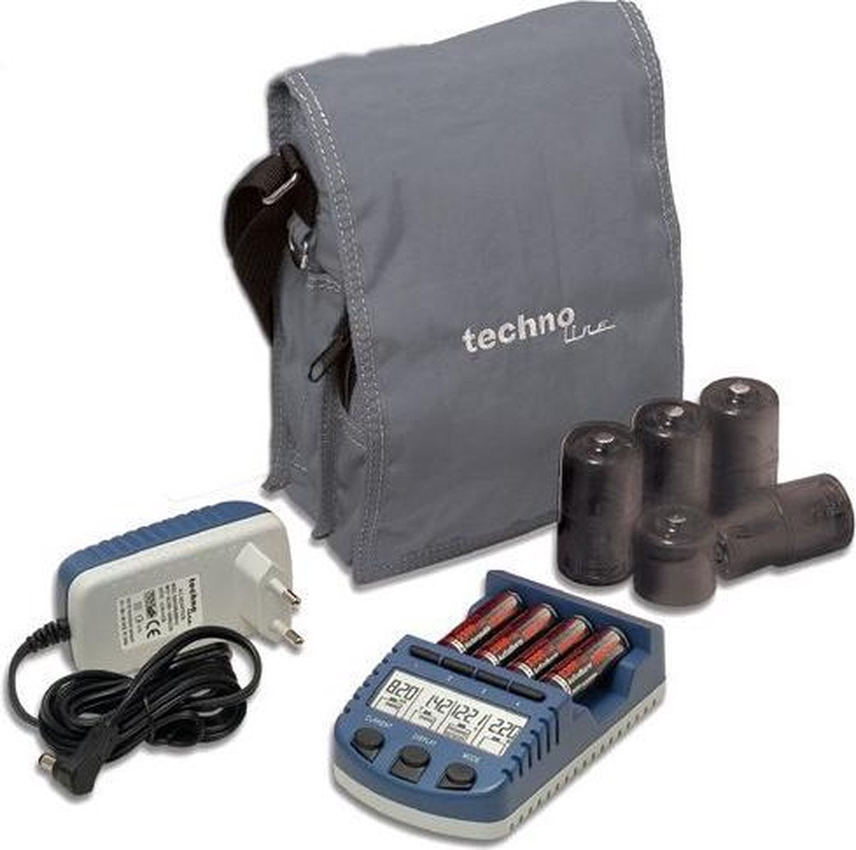 Technoline BC1000 lader (met 4 AA batterijen)