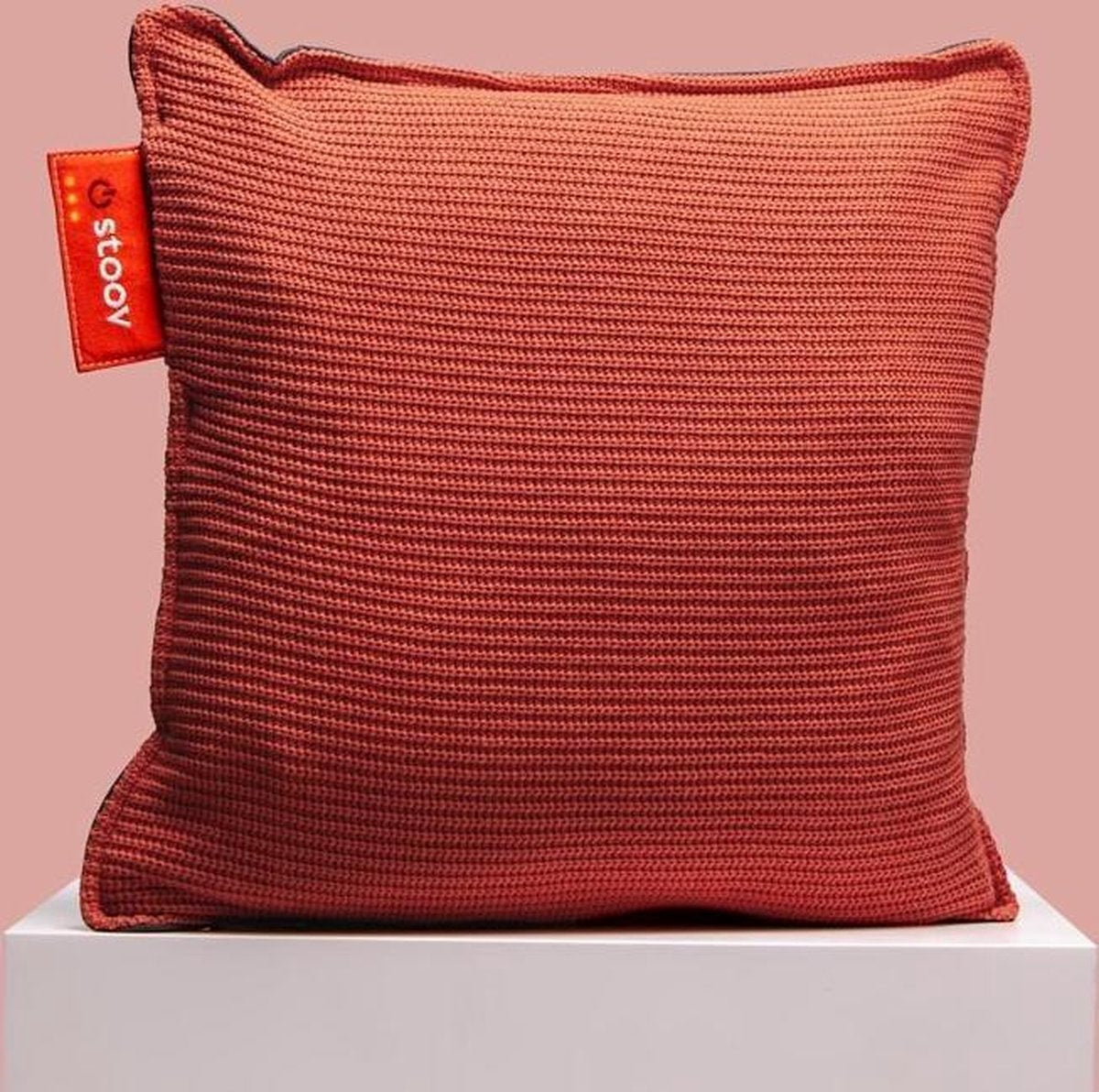 Ploov | 45x45 Knitted Burnt Orange