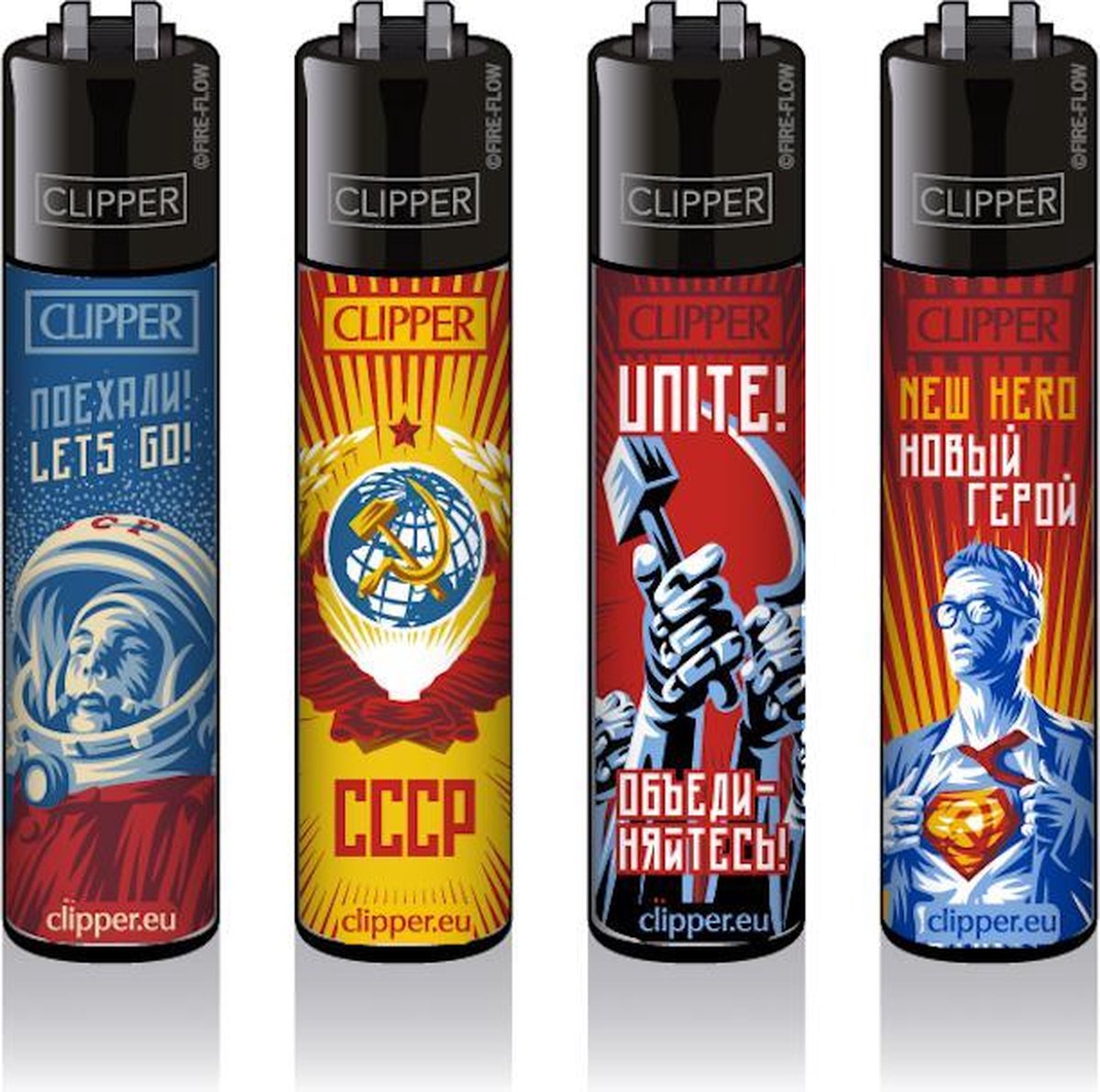 Clipper Classic Aansteker - Soviet #2 | 4 stuks