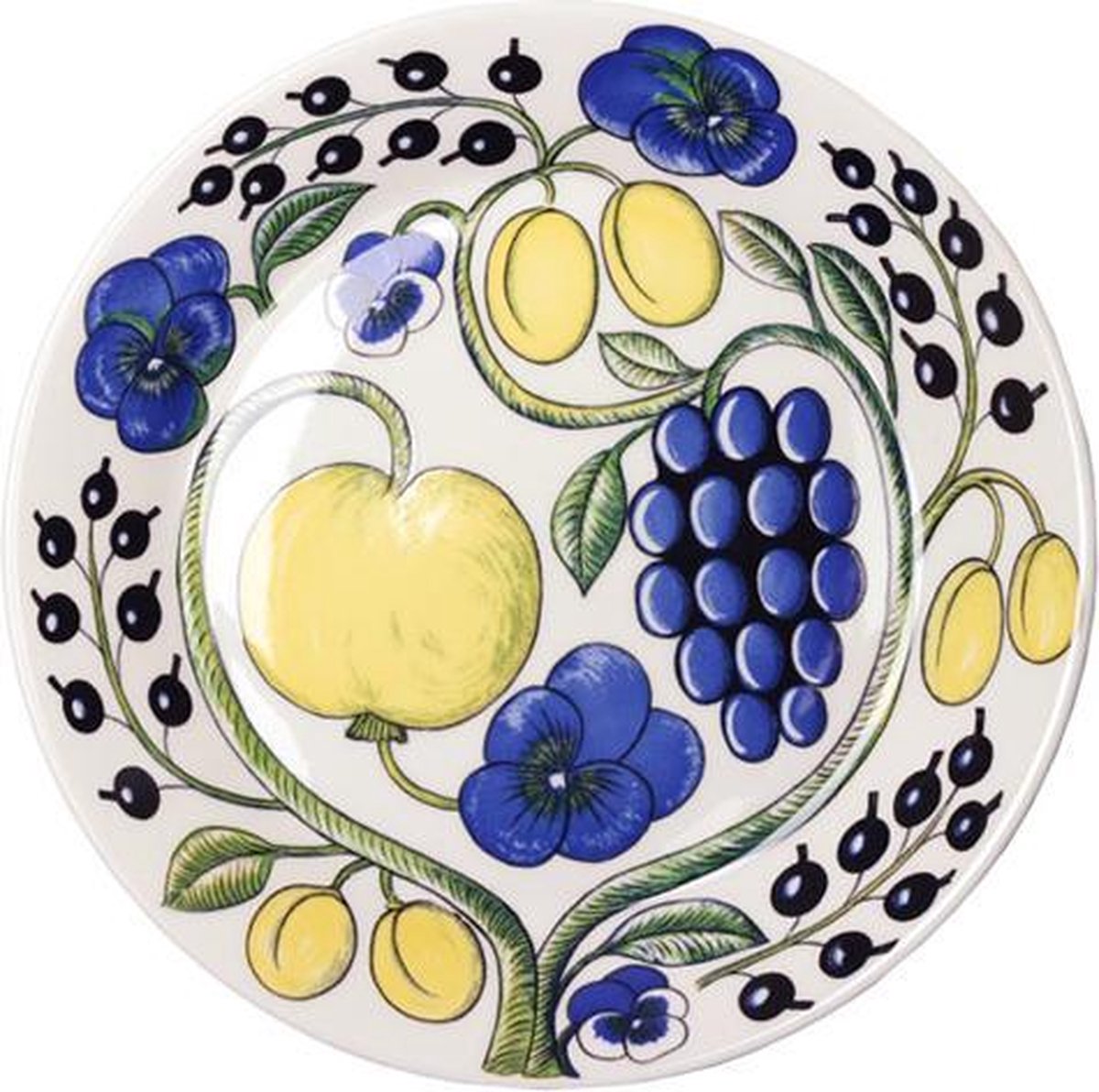 Arabia Paratiisi Dinerbord Plat bord - blauw - 21 cm