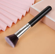 Flat foundation brush | zwart zilver