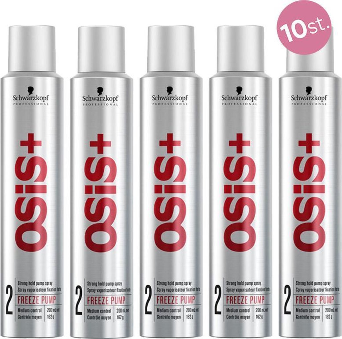 10X Schwarzkopf Osis Freeze Pump Spray 200ml