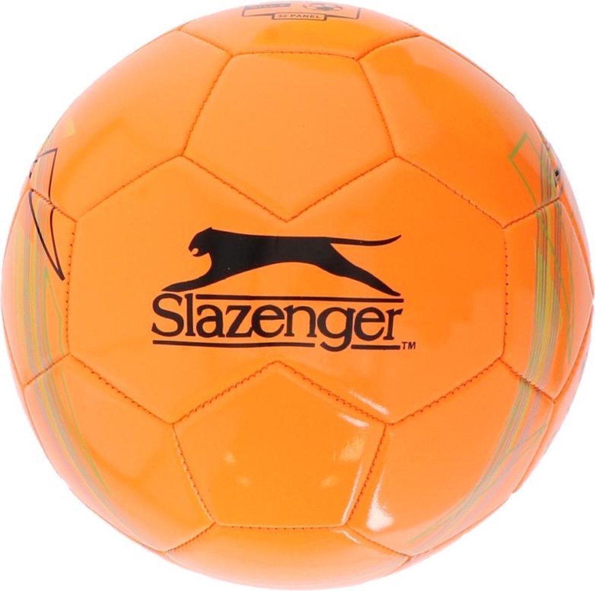 Oranje speelgoed voetbal 21 cm/maat 5 voor kinderen/volwassenen - Buitenspeelgoed - Sporten/voetballen - Panna straatvoetbal balletje - Sport en spel materialen