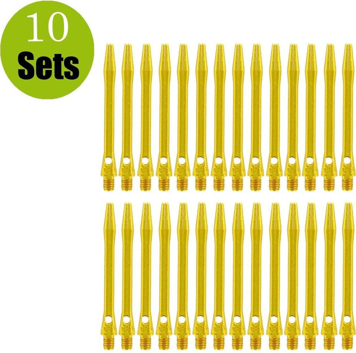 Aluminium Dart Shafts - Goud - Short - (10 Sets)
