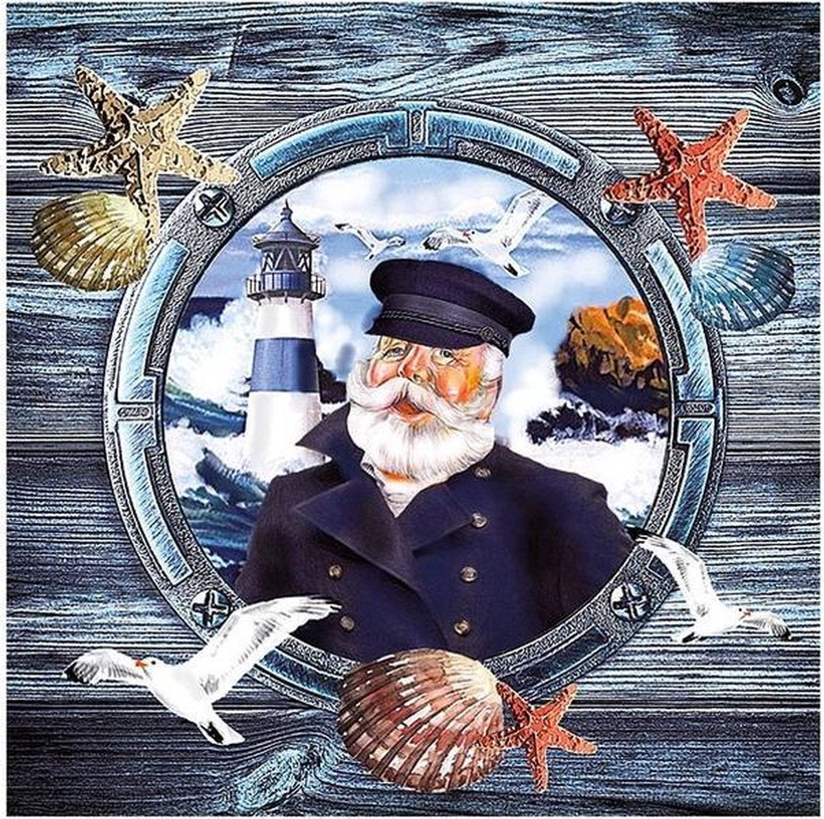 40x Servetten Maritiem 3-laags - Servetten strand thema - Servetten sea food