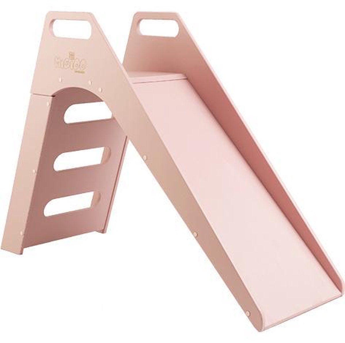 Glijbaan binnen Roze - glijbaan binnenhuis - houten glijbaan - Glijbaan peuter/kleuter