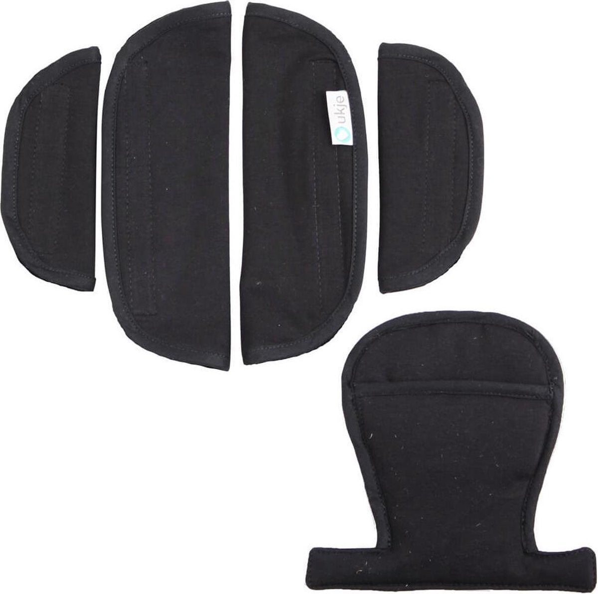 Ukje - Gordelhoesjes Maxi-Cosi en Cybex autostoelen - Zwart
