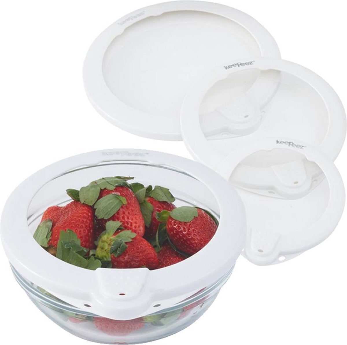 Keepeez - Silicone Vershoud Deksels - Set van 4 vacuümdeksels - Duurzaam