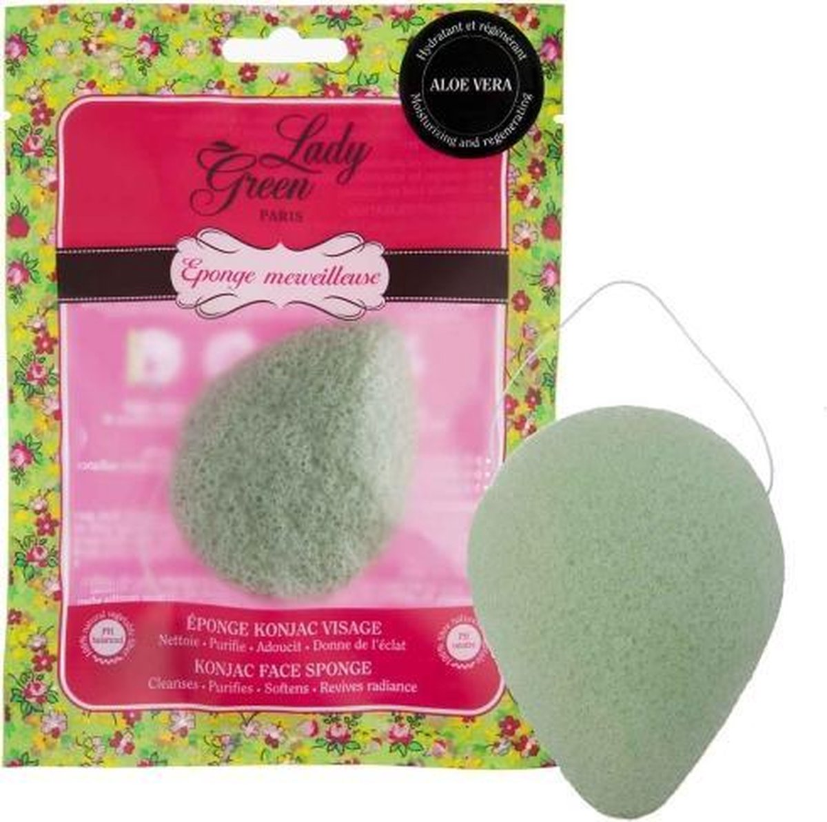 Lady Green Kojac Spons Aloe Vera