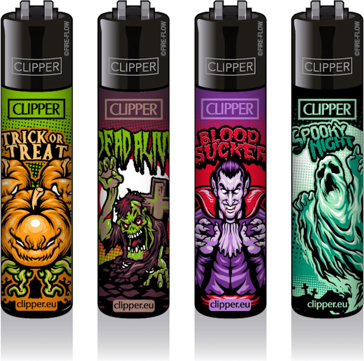 Classic Clipper Aanstekers - Nightmare - 4 stuks