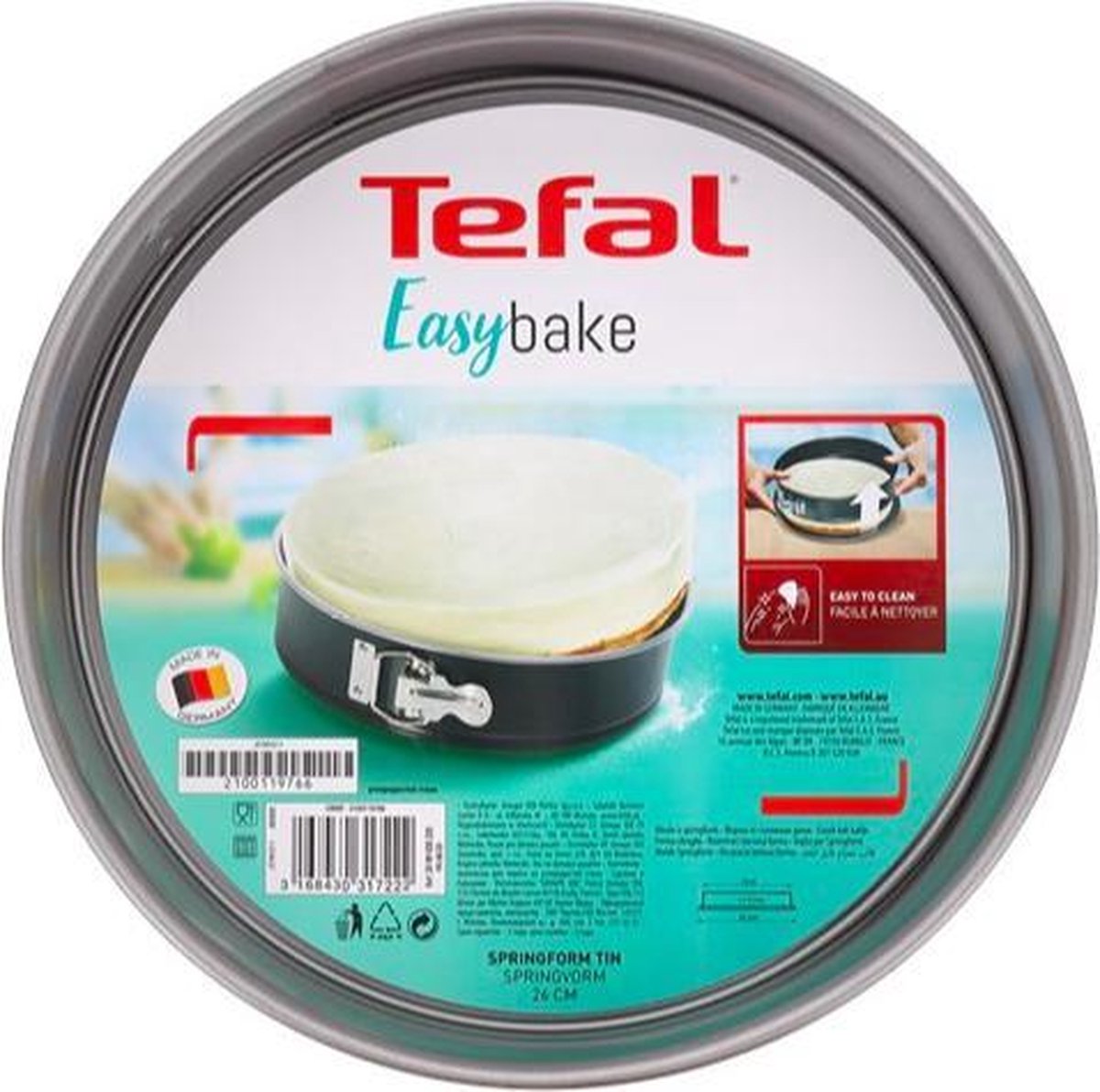 Tefal springvorm - 26 cm - cake - taart - koken - bakken