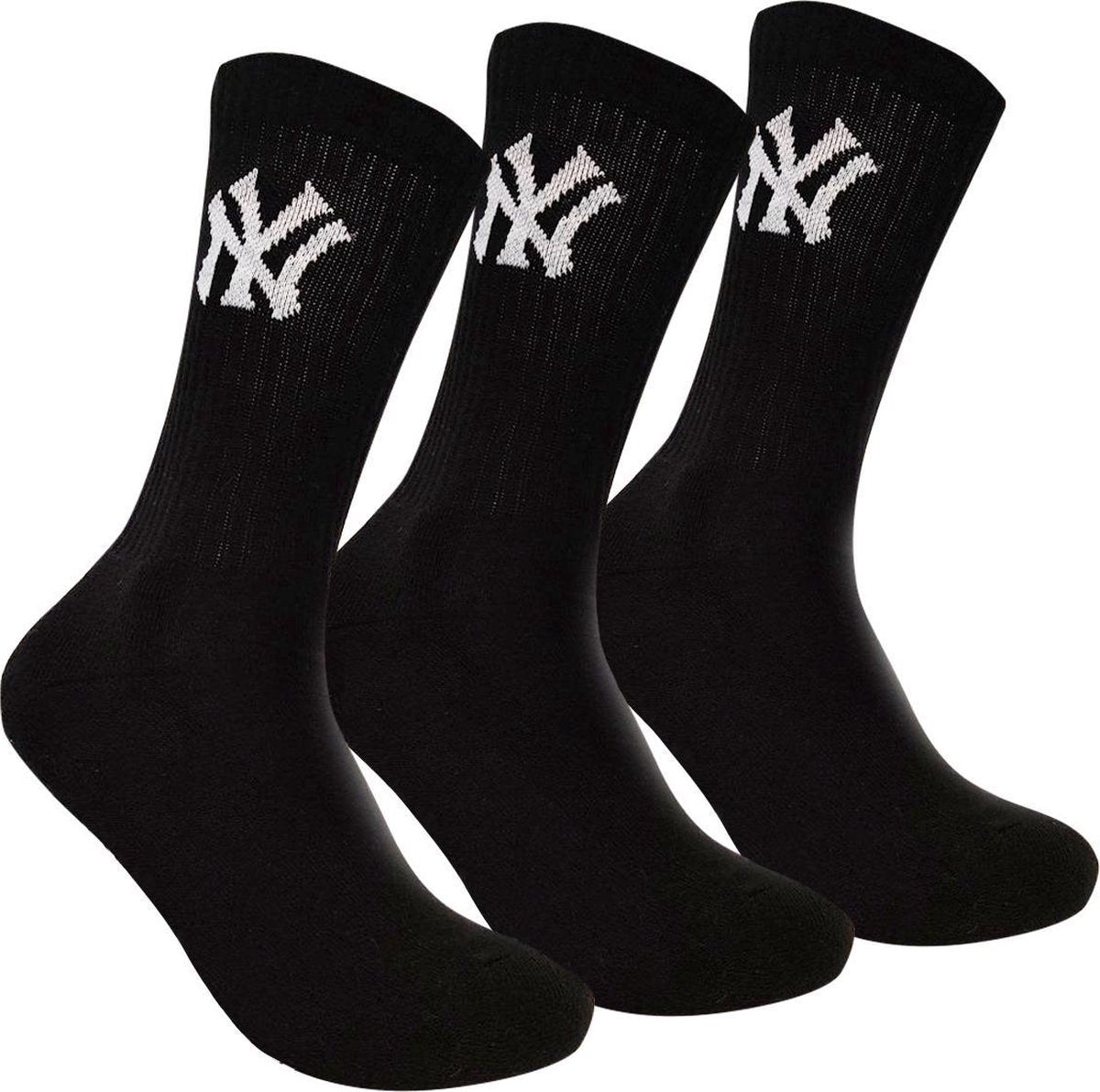 New York Yankees - 3-Pack Crew Socks - Zwart - Algemeen - maat  43 - 46