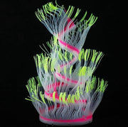 Dierplezier - Aquarium decoratie - Koraal - Kunstplant Aquarium  - Kunstplant - Planten voor aquarium - Mooie neon plant –Plant fluo van 50cm