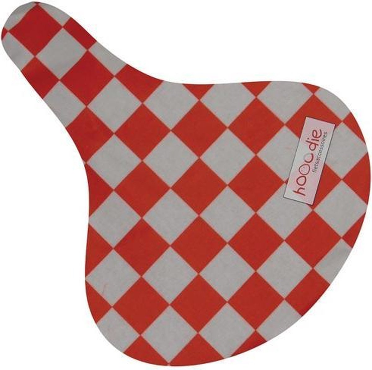Hooodie Zadeldekje Zadelhoes Fiets Red Checker Rood Blokken