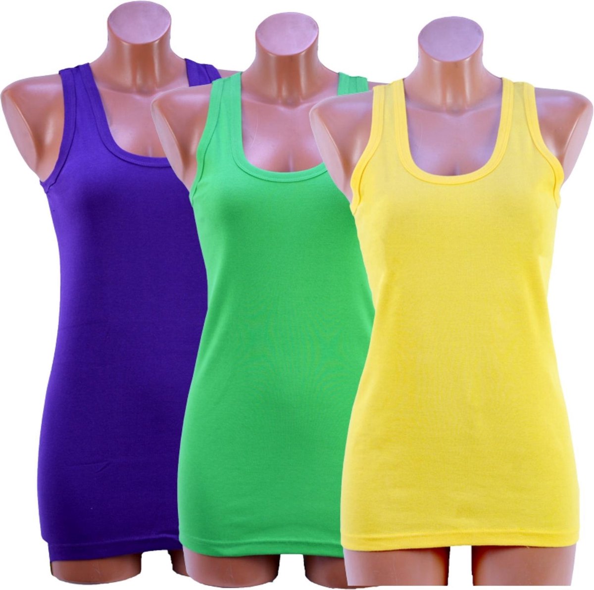 3 Pack dames hemd - 100% katoen - Hawaii - Maat L