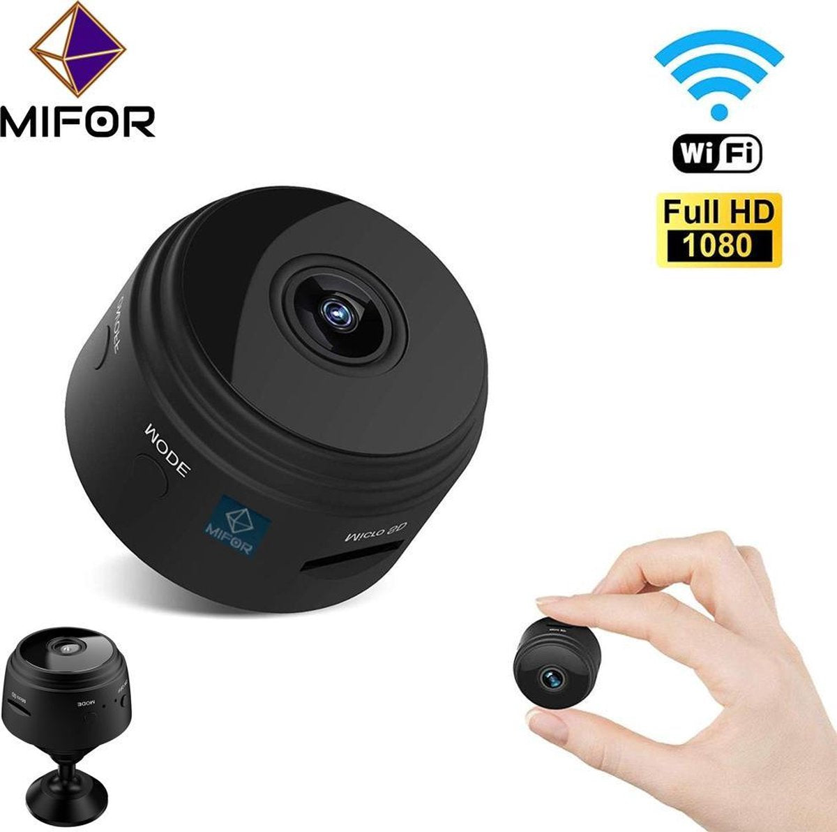 MIFOR® Smart WIFI Spy Camera - Verborgen Camera - WiFi 1080P HD - Slimme Mini Camera - Live Streamen