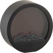 J-Line Haard Led Rond Zwart