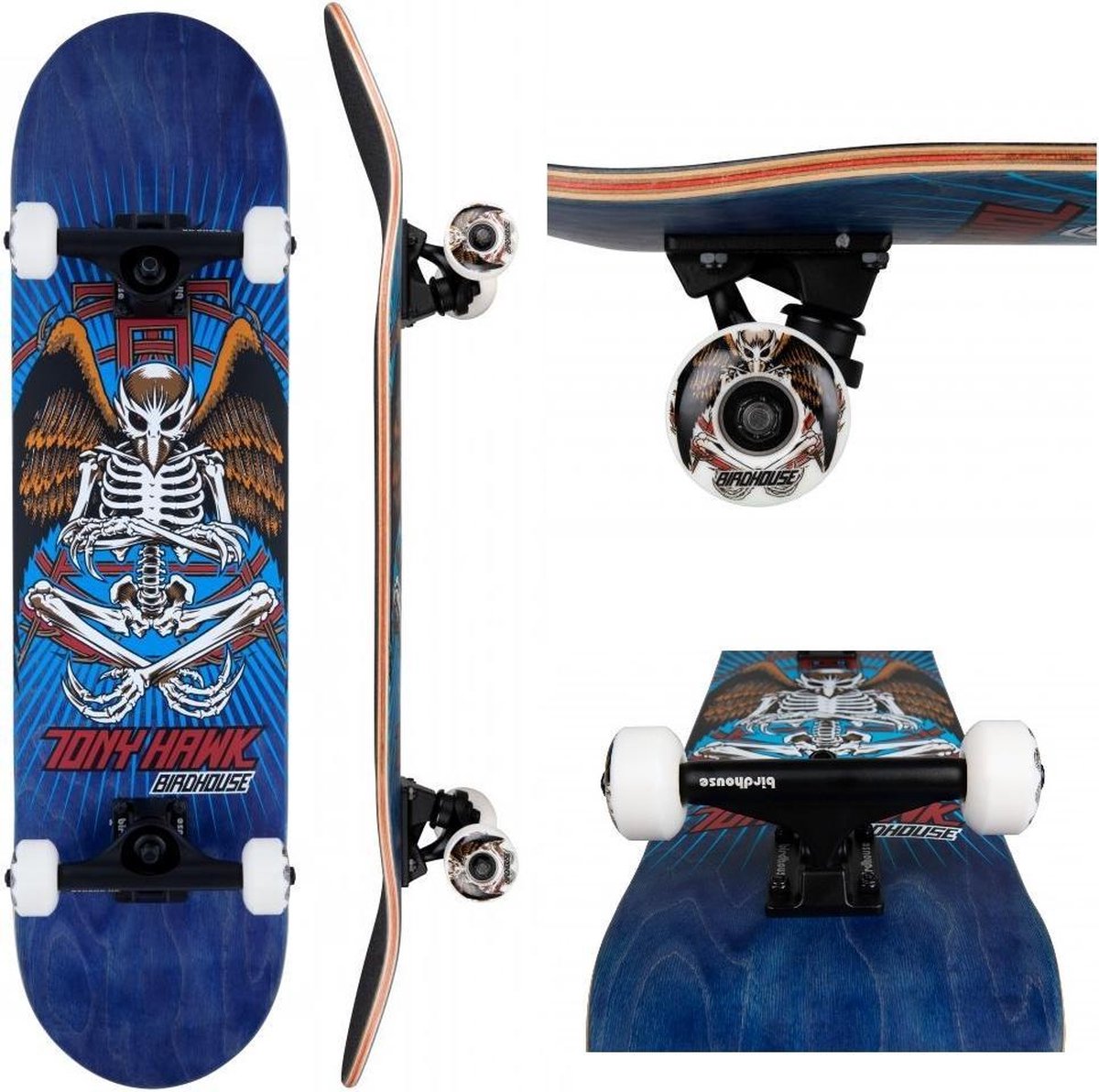 Birdhouse St3 Skateboard Birdman blue 8.0