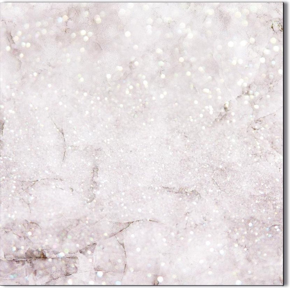 Label2X Flatlay board marble glitter - 60 x 60 cm