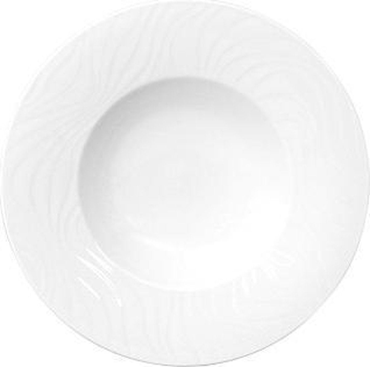 Waves Wit Diep Bord - Ø 23cm