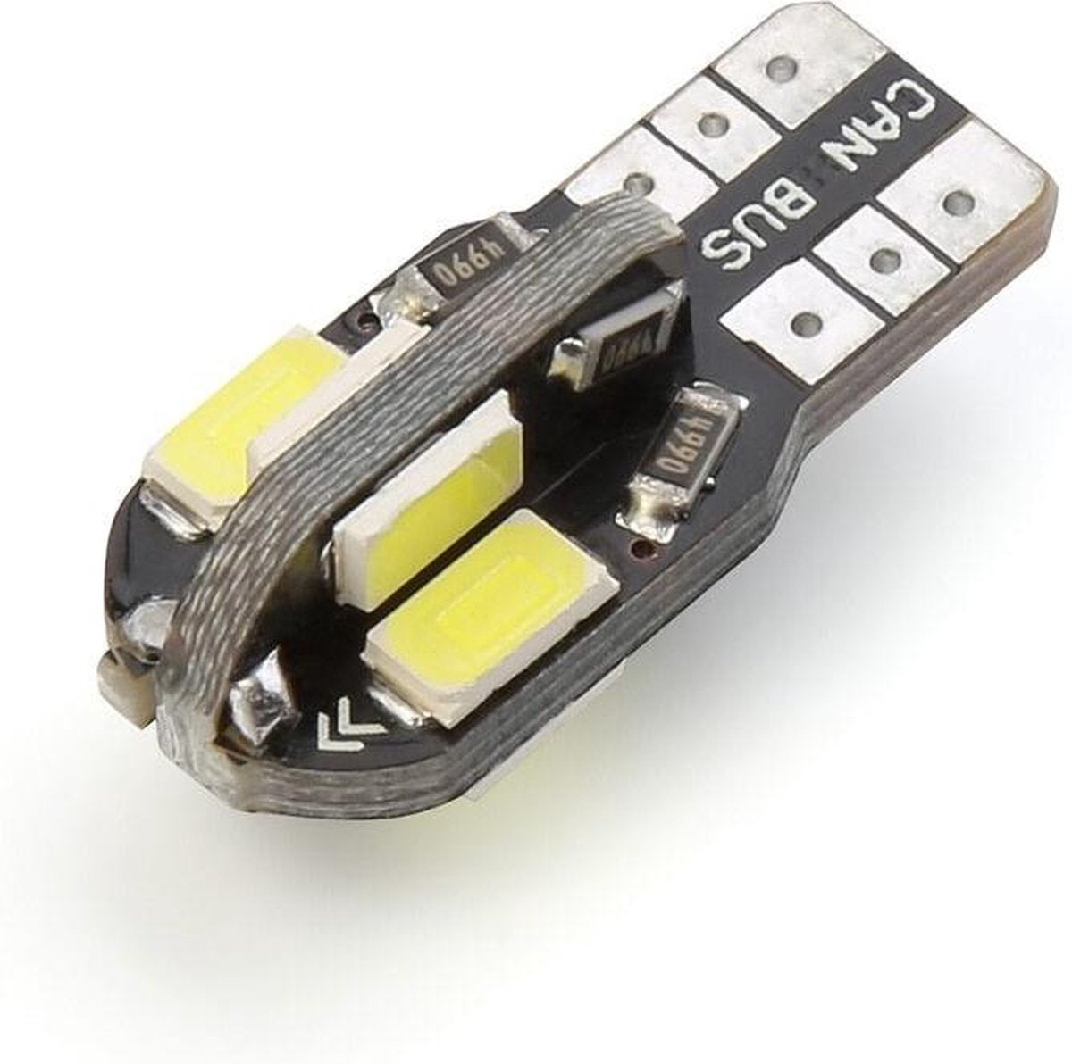 2x T10 Witte Auto Kentekenverlichting. 5050 W5W 5 SMD 194 168 LED 12V
